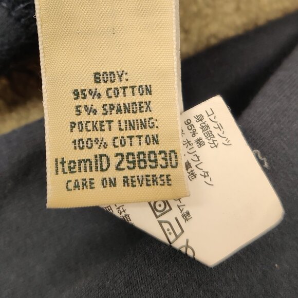 L.L. Bean Men's Track Pants Size XL Navy Cotton Pull On Lightweight Workout - Picture 5 of 11